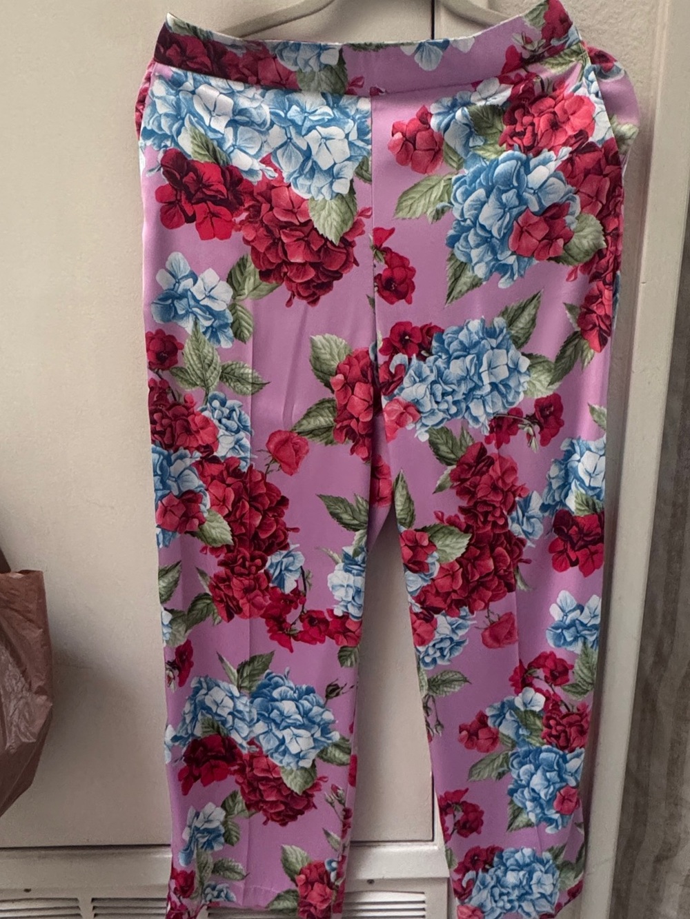 Rachel Zoe Lavender Blazer with Red & Blue Floral Print - Picture 2 of 4